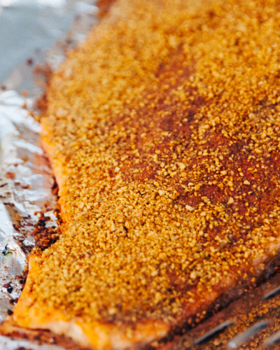 Pepita Crusted Salmon